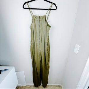 Soho New York Company Olive Green Rayon Jumpsuit M